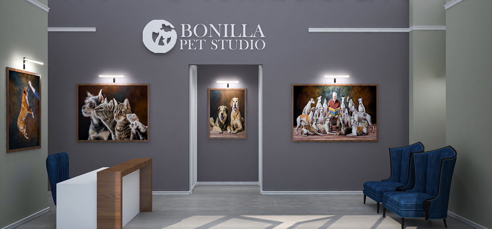 Interior Design for Bonilla Pet Studio