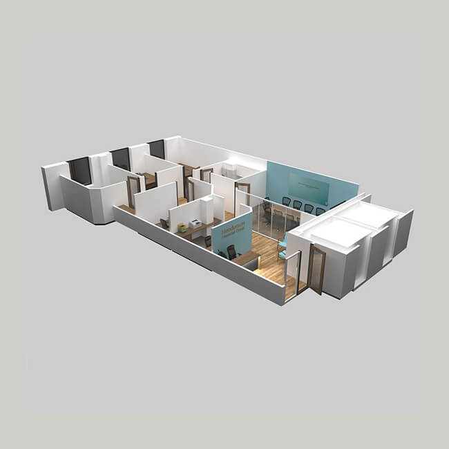 3D Visualization of an office building